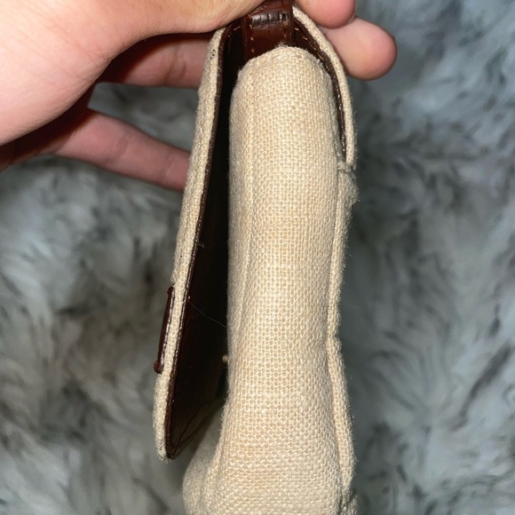 Y2k bag shoulder bag brown bag canvas bag flap bag vintage shoulder bag - Picture 4 of 12